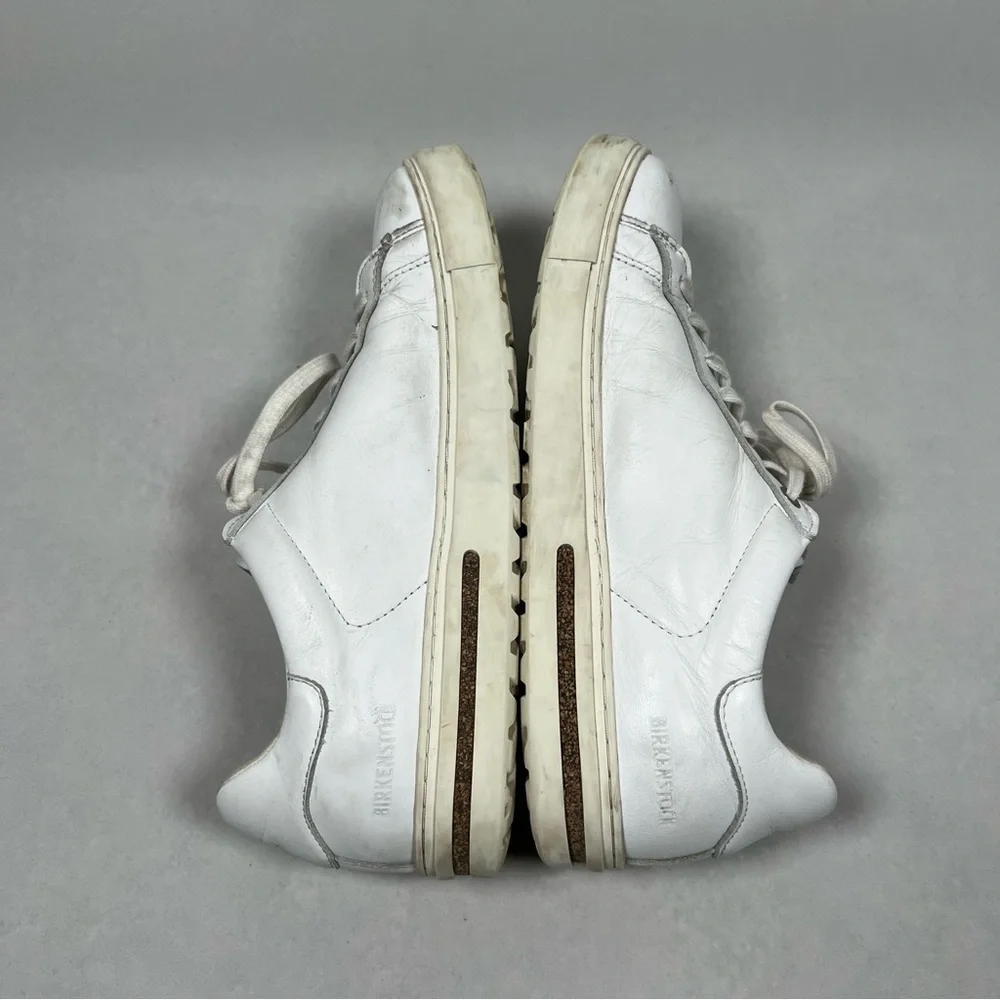 Birkenstock Sneakers Bend Low Women’s Size 10 White Leather Comfortable Shoes - Picture 7 of 12